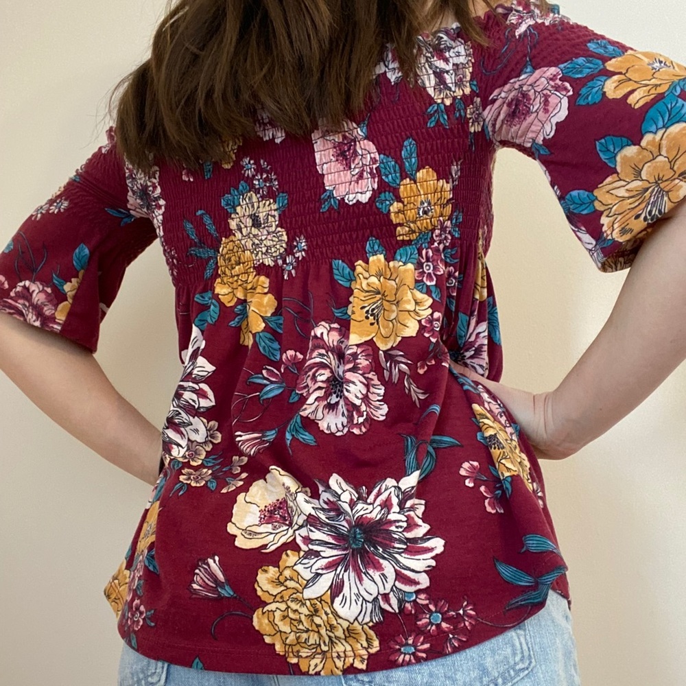 Floral Off-the-Shoulder Top